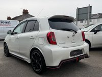 USED 2020 NISSAN MICRA MARCH NISMO 1.2 Petrol White 5dr PRESENTING THE NISSAN MARCH/ MICRA NISMO. FANTASTIC LOOKING CAR COMPLETE WITH FULL NISSAN NISMO STYLING. WELL LOOKED AFTER EXAMPLE. COMES WITH A NEW MOT AND FRESH SERVICE AND INSPECTION. SPEC INCLUDES ALLOY WHEELS, PRIVACY GLASS, CAR PLAY, REAR CAMERA, CLOTH INTERIOR, ISOFIX, KEYLESS START, A/C + 3 MONTHS WARRANTY + 12 MONTHS AA BREAKDOWN COVER INCLUDED