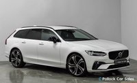 USED 2022 V VOLVO V90 2.0 B4 MHEV R-Design Estate 5dr Diesel Hybrid Auto Euro 6 (s/s) (197 ps) 20" Polestar Upgrade, Towbar, 360 Camera, CarPlay, FVSH