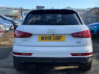 USED 2018 18 AUDI Q3 2.0 TDI Black Edition SUV 5dr Diesel S Tronic quattro Euro 6 (s/s) (150 ps) THIS CAR COMES WITH 6 MONTHS WARRANTY , BREAKDOWN COVER & RECOVERY++  GREAT EXAMPLE OF AUTOMATIC SUV NAVIGATION SYSTEM + DAB RADIO + USB CONNECTION + PARKING SENSORS + REVERSING CAMERA + HALF  LEATHER TRIM  + FRONT HEATED SEATS + CRUISE CONTROL + DUAL CLIMATE CONTROL + PRIVACY GLASS + 19 INCH ALLOY WHEELS + BOSE SOUND SYSTEM + AUTO START STOP + ELECTRIC PARKING BRAKE + HILL HOLD ASSIST + FOLDING MIRRORS + TRACTION CONTROL + DAY TIME RUNNING LIGHTS + KEY LESS START + AUTO TAILGATE +LUMBAR SUPPORT