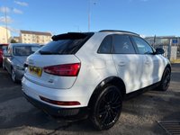 USED 2018 18 AUDI Q3 2.0 TDI Black Edition SUV 5dr Diesel S Tronic quattro Euro 6 (s/s) (150 ps) THIS CAR COMES WITH 6 MONTHS WARRANTY , BREAKDOWN COVER & RECOVERY++  GREAT EXAMPLE OF AUTOMATIC SUV NAVIGATION SYSTEM + DAB RADIO + USB CONNECTION + PARKING SENSORS + REVERSING CAMERA + HALF  LEATHER TRIM  + FRONT HEATED SEATS + CRUISE CONTROL + DUAL CLIMATE CONTROL + PRIVACY GLASS + 19 INCH ALLOY WHEELS + BOSE SOUND SYSTEM + AUTO START STOP + ELECTRIC PARKING BRAKE + HILL HOLD ASSIST + FOLDING MIRRORS + TRACTION CONTROL + DAY TIME RUNNING LIGHTS + KEY LESS START + AUTO TAILGATE +LUMBAR SUPPORT