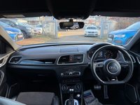 USED 2018 18 AUDI Q3 2.0 TDI Black Edition SUV 5dr Diesel S Tronic quattro Euro 6 (s/s) (150 ps) THIS CAR COMES WITH 6 MONTHS WARRANTY , BREAKDOWN COVER & RECOVERY++  GREAT EXAMPLE OF AUTOMATIC SUV NAVIGATION SYSTEM + DAB RADIO + USB CONNECTION + PARKING SENSORS + REVERSING CAMERA + HALF  LEATHER TRIM  + FRONT HEATED SEATS + CRUISE CONTROL + DUAL CLIMATE CONTROL + PRIVACY GLASS + 19 INCH ALLOY WHEELS + BOSE SOUND SYSTEM + AUTO START STOP + ELECTRIC PARKING BRAKE + HILL HOLD ASSIST + FOLDING MIRRORS + TRACTION CONTROL + DAY TIME RUNNING LIGHTS + KEY LESS START + AUTO TAILGATE +LUMBAR SUPPORT