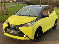 USED 2017 67 TOYOTA AYGO 1.0 VVT-i x-cite 3 Yellow Bi-Tone Hatchback 5dr Petrol Manual Euro 6 (68 ps) STUNNING COLOUR