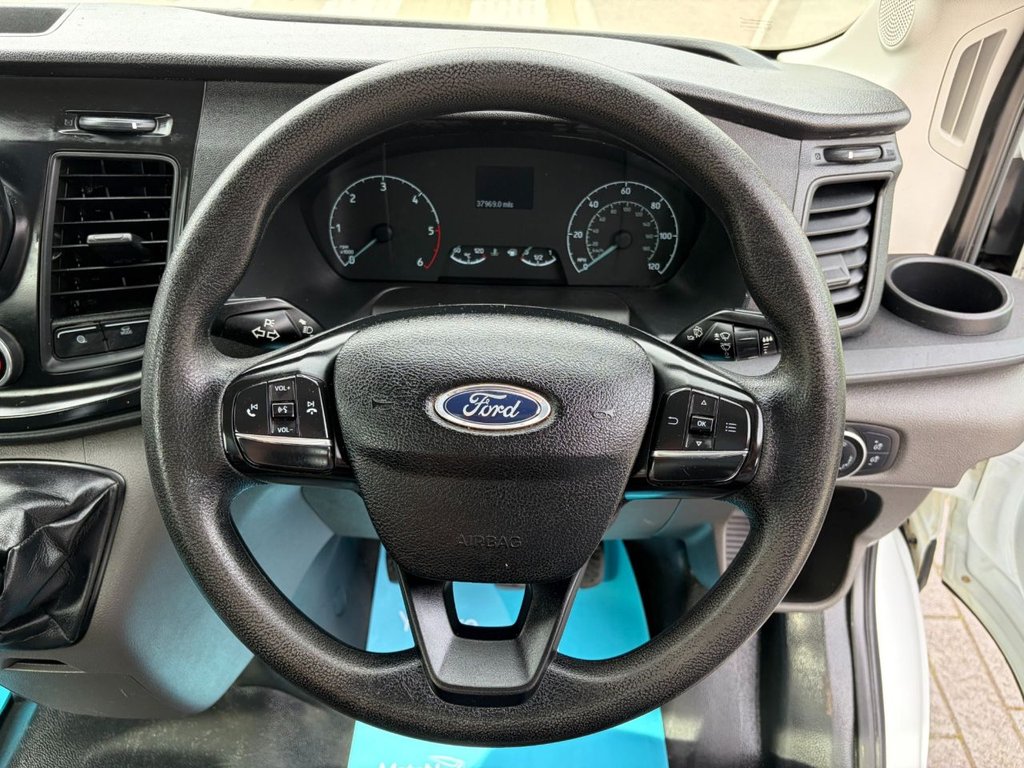 USED 2022 72 FORD TRANSIT 350 LEADER 2.0EcoBlue HD EU6 S/S L2 SINGLE CAB TIPPER RWD 130ps *E/W*STEEL BODY*TOW BAR* EURO 6-MWB-E/W-STEEL BODY