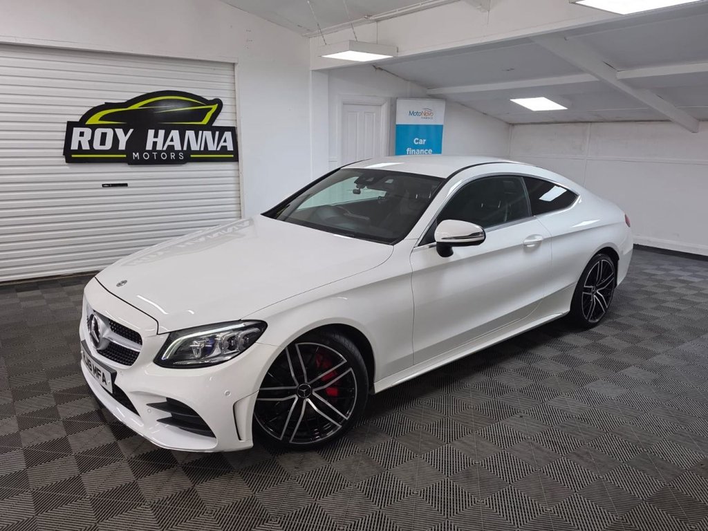 USED 2019 19 MERCEDES-BENZ C-CLASS 2.0 C300d AMG Line (Premium) Coupe 2dr Diesel G-Tronic+ Euro 6 (s/s) (245 ps) Bluetooth - SatNav - Sensors!