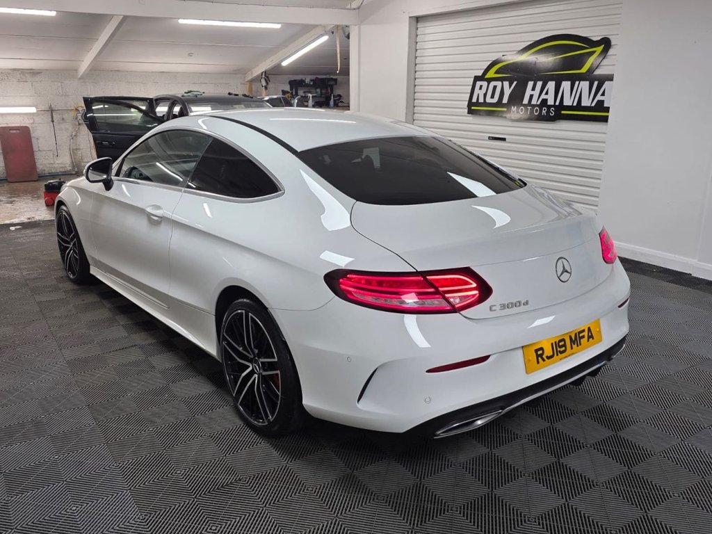 USED 2019 19 MERCEDES-BENZ C-CLASS 2.0 C300d AMG Line (Premium) Coupe 2dr Diesel G-Tronic+ Euro 6 (s/s) (245 ps) Bluetooth - SatNav - Sensors!