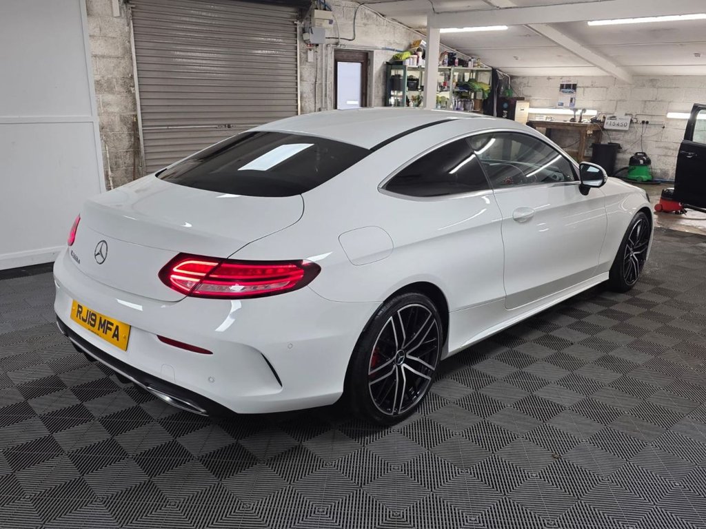 USED 2019 19 MERCEDES-BENZ C-CLASS 2.0 C300d AMG Line (Premium) Coupe 2dr Diesel G-Tronic+ Euro 6 (s/s) (245 ps) Bluetooth - SatNav - Sensors!