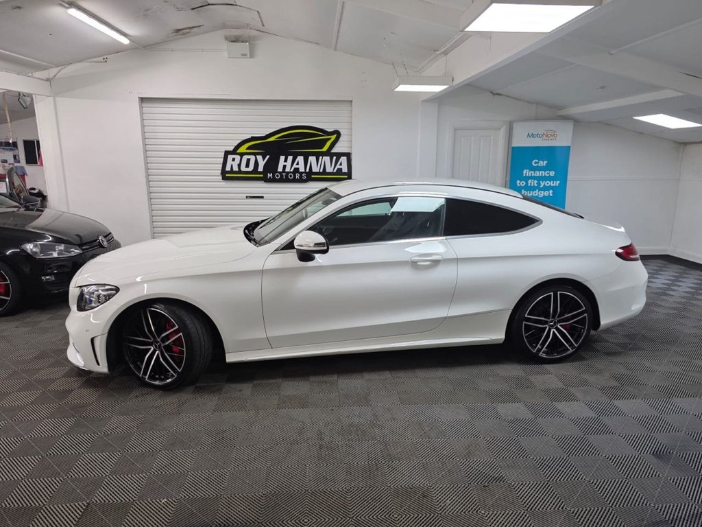 USED 2019 19 MERCEDES-BENZ C-CLASS 2.0 C300d AMG Line (Premium) Coupe 2dr Diesel G-Tronic+ Euro 6 (s/s) (245 ps) Bluetooth - SatNav - Sensors!