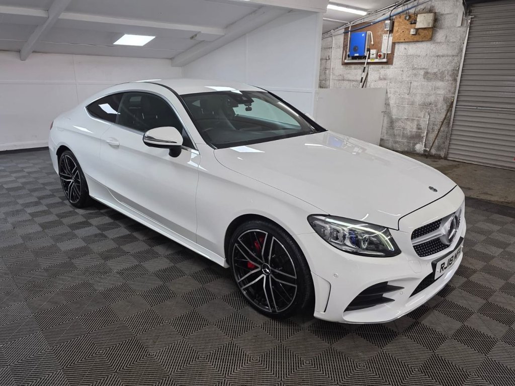 USED 2019 19 MERCEDES-BENZ C-CLASS 2.0 C300d AMG Line (Premium) Coupe 2dr Diesel G-Tronic+ Euro 6 (s/s) (245 ps) Bluetooth - SatNav - Sensors!