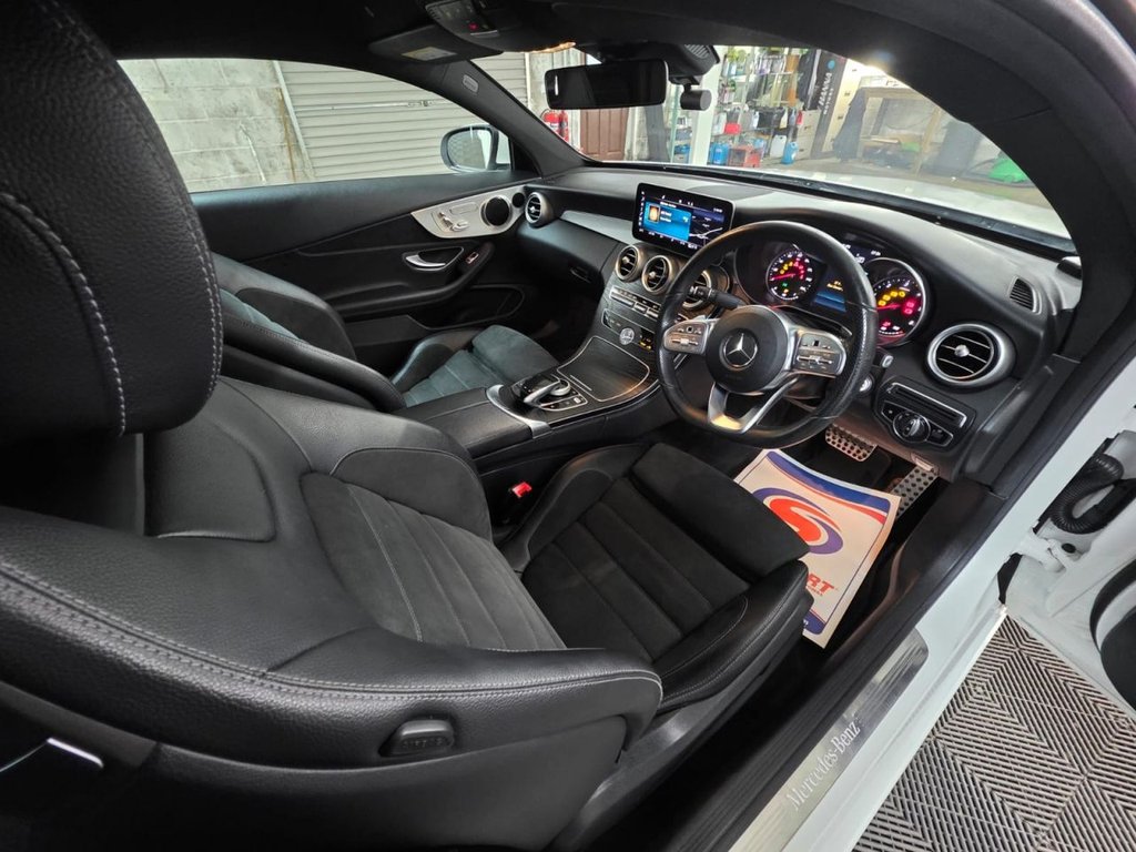 USED 2019 19 MERCEDES-BENZ C-CLASS 2.0 C300d AMG Line (Premium) Coupe 2dr Diesel G-Tronic+ Euro 6 (s/s) (245 ps) Bluetooth - SatNav - Sensors!