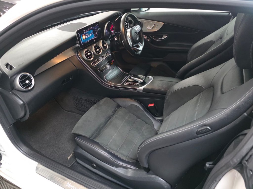 USED 2019 19 MERCEDES-BENZ C-CLASS 2.0 C300d AMG Line (Premium) Coupe 2dr Diesel G-Tronic+ Euro 6 (s/s) (245 ps) Bluetooth - SatNav - Sensors!