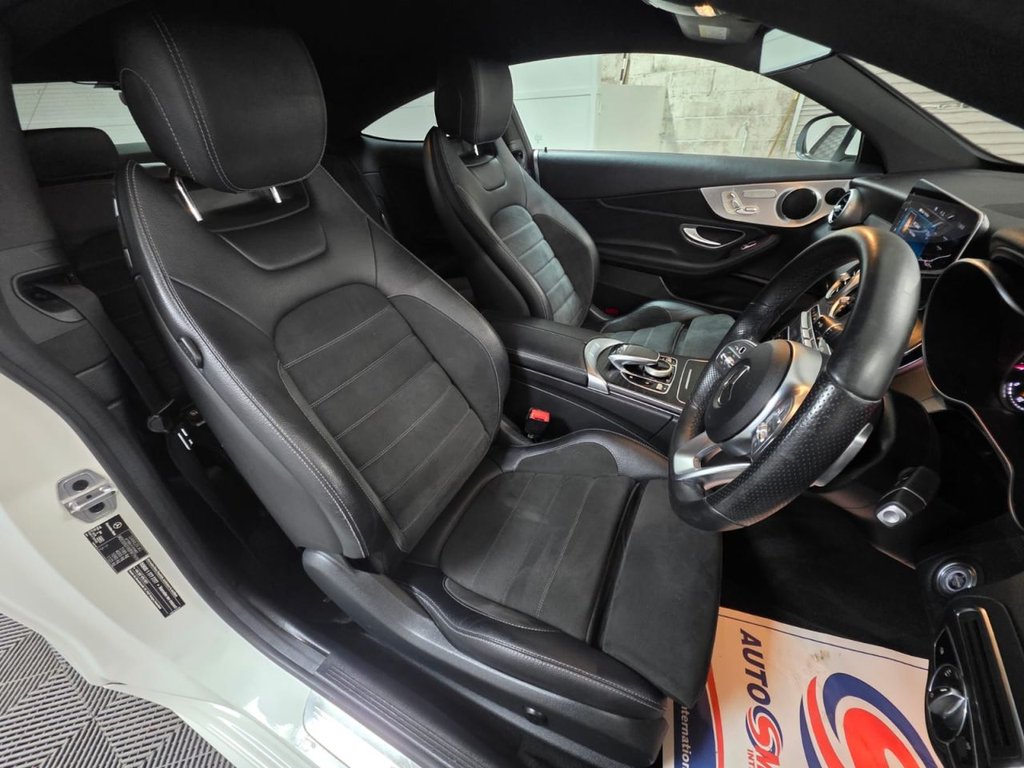 USED 2019 19 MERCEDES-BENZ C-CLASS 2.0 C300d AMG Line (Premium) Coupe 2dr Diesel G-Tronic+ Euro 6 (s/s) (245 ps) Bluetooth - SatNav - Sensors!