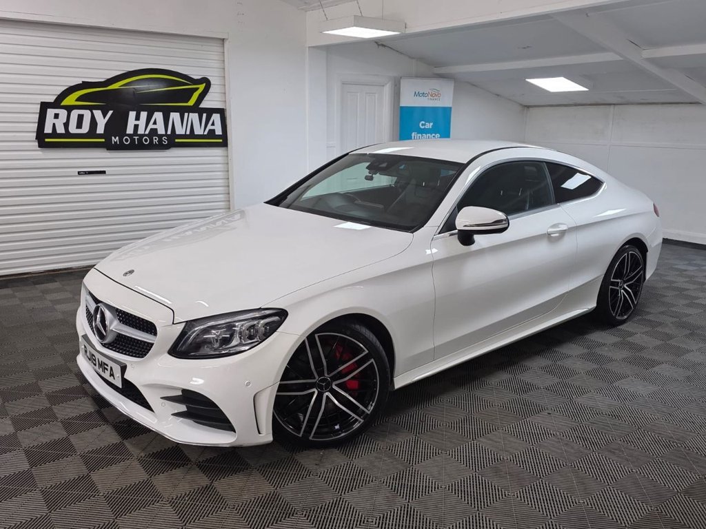 USED 2019 19 MERCEDES-BENZ C-CLASS 2.0 C300d AMG Line (Premium) Coupe 2dr Diesel G-Tronic+ Euro 6 (s/s) (245 ps) Bluetooth - SatNav - Sensors!