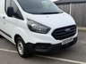 USED 2020 70 FORD TRANSIT CUSTOM 2.0 300 EcoBlue Leader Panel Van 5dr Diesel Manual L1 H1 Euro 6 (s/s) (105 ps) This 2020 Ford Transit Custom presents a superb ownership opportunity, having been meticulously maintained by just one owner from new. As a 2.0 300 EcoBlue Leader L1 H1 Euro 6 model, this van combines a robust 2.0 litre diesel engine with the practical Leader trim. Its Euro 6 compliance ensures it meets current emissions standards, and a clear vehicle history check provides peace of mind. You can expect impressive efficiency with this Transit Custom, achieving a notable 45 miles per gallon.