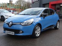 USED 2015 15 RENAULT CLIO 1.5 dCi Dynamique MediaNav 5d EDC 90 S/S &pound;20 ROAD TAX, SAT NAV, BLUETOOTH, CRUISE CONTROL & SPEED LIMITER, AUTOMATIC HEADLIGHTS & WIPERS, AUX & USB PORTS, EDC AUTOMATIC GEARBOX, FRONT FOG LIGHTS, 16 INCH ALLOY WHEELS, CLOTH INTERIOR, LEATHER MULTIFUNCTION STEERING WHEEL, AIR CONDITIONING, ECO MODE, BASS REFLEX SPEAKERS, TRIP COMPUTER WITH DIGITAL SPEEDO, REMOTE CENTRAL LOCKING, PUSH BUTTON START, ELECTRIC WINDOWS, ELECTRIC HEATED MIRRORS, ISO FIX, FOLDING REAR SEATS, SERVICE HISTORY