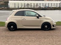 USED 2014 64 ABARTH 500 1.4 T-Jet Hatchback 3dr Petrol Manual Euro 5 (135 bhp) STUNNING BEIGE CAPPUCCINO