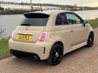 USED 2014 64 ABARTH 500 1.4 T-Jet Hatchback 3dr Petrol Manual Euro 5 (135 bhp) STUNNING BEIGE CAPPUCCINO