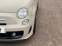 USED 2014 64 ABARTH 500 1.4 T-Jet Hatchback 3dr Petrol Manual Euro 5 (135 bhp) STUNNING BEIGE CAPPUCCINO