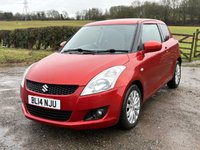 USED 2014 14 SUZUKI SWIFT 1.2 SZ4 Hatchback 3dr Petrol Manual Euro 5 (94 ps) low mileage