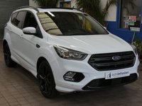 USED 2018 18 FORD KUGA 2.0 TDCi ST-Line X SUV 5dr Diesel Powershift AWD Euro 6 (s/s) (180 ps) SAT NAV SUNROOF CARPLAY PART LEATHER HEATED SEATS CRUISE CONTROL PARK ASSIST PARKING SENSORS 2 OWNERS SERVICE HISTORY WARRANTY