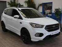USED 2018 18 FORD KUGA 2.0 TDCi ST-Line X SUV 5dr Diesel Powershift AWD Euro 6 (s/s) (180 ps) SAT NAV SUNROOF CARPLAY PART LEATHER HEATED SEATS CRUISE CONTROL PARK ASSIST PARKING SENSORS 2 OWNERS SERVICE HISTORY WARRANTY