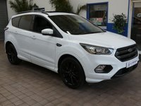 USED 2018 18 FORD KUGA 2.0 TDCi ST-Line X SUV 5dr Diesel Powershift AWD Euro 6 (s/s) (180 ps) SAT NAV SUNROOF CARPLAY PART LEATHER HEATED SEATS CRUISE CONTROL PARK ASSIST PARKING SENSORS 2 OWNERS SERVICE HISTORY WARRANTY