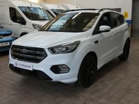 USED 2018 18 FORD KUGA 2.0 TDCi ST-Line X SUV 5dr Diesel Powershift AWD Euro 6 (s/s) (180 ps) SAT NAV SUNROOF CARPLAY PART LEATHER HEATED SEATS CRUISE CONTROL PARK ASSIST PARKING SENSORS 2 OWNERS SERVICE HISTORY WARRANTY