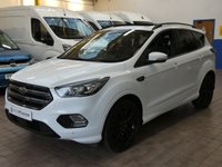 USED 2018 18 FORD KUGA 2.0 TDCi ST-Line X SUV 5dr Diesel Powershift AWD Euro 6 (s/s) (180 ps) SAT NAV SUNROOF CARPLAY PART LEATHER HEATED SEATS CRUISE CONTROL PARK ASSIST PARKING SENSORS 2 OWNERS SERVICE HISTORY WARRANTY
