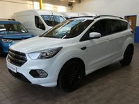 USED 2018 18 FORD KUGA 2.0 TDCi ST-Line X SUV 5dr Diesel Powershift AWD Euro 6 (s/s) (180 ps) SAT NAV SUNROOF CARPLAY PART LEATHER HEATED SEATS CRUISE CONTROL PARK ASSIST PARKING SENSORS 2 OWNERS SERVICE HISTORY WARRANTY