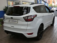 USED 2018 18 FORD KUGA 2.0 TDCi ST-Line X SUV 5dr Diesel Powershift AWD Euro 6 (s/s) (180 ps) SAT NAV SUNROOF CARPLAY PART LEATHER HEATED SEATS CRUISE CONTROL PARK ASSIST PARKING SENSORS 2 OWNERS SERVICE HISTORY WARRANTY