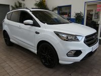 USED 2018 18 FORD KUGA 2.0 TDCi ST-Line X SUV 5dr Diesel Powershift AWD Euro 6 (s/s) (180 ps) SAT NAV SUNROOF CARPLAY PART LEATHER HEATED SEATS CRUISE CONTROL PARK ASSIST PARKING SENSORS 2 OWNERS SERVICE HISTORY WARRANTY