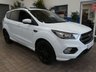 USED 2018 18 FORD KUGA 2.0 TDCi ST-Line X SUV 5dr Diesel Powershift AWD Euro 6 (s/s) (180 ps) SAT NAV SUNROOF CARPLAY PART LEATHER HEATED SEATS CRUISE CONTROL PARK ASSIST PARKING SENSORS 2 OWNERS SERVICE HISTORY WARRANTY