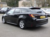 USED 2022 71 TOYOTA COROLLA 1.8 VVT-h GPF Icon Tech Touring Sports 5d Petrol Hybrid CVT 122 S/S 1 OWNER, FULL SERVICE HISTORY, SAT NAV, APPLE CARPLAY / ANDROID AUTO, REVERSING CAMERA, HEATED SEATS, FRONT & REAR PARKING SENSORS WITH DISPLAY, PARK ASSIST, LANE ASSIST, AUTO HOLD, ADAPTIVE CRUISE CONTROL & SPEED LIMITER, DAB RADIO, BLUETOOTH, VOICE CONTROL, TINTS, CLIMATE CONTROL A/C, DRIVING MODES, ILLUMINATING VANITY MIRRORS, ISO FIX, FOLDING REAR SEATS, TRIP COMPUTER WITH SPEED LIMIT DISPLAY, KEYLESS START, SPACE SAVER SPARE WHEEL, LEATHER MULTIFUNCTION STEERING WHEEL, AUTOMATIC GEARBOX