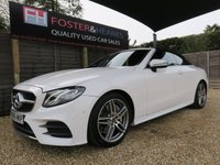 USED 2018 68 MERCEDES-BENZ E-CLASS 2.0 E300 AMG Line Cabriolet 2dr Petrol G-Tronic+ Euro 6 (s/s) (245 ps) GREAT SPEC, COMFORT PACK, CAMERA