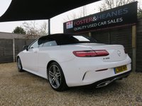 USED 2018 68 MERCEDES-BENZ E-CLASS 2.0 E300 AMG Line Cabriolet 2dr Petrol G-Tronic+ Euro 6 (s/s) (245 ps) GREAT SPEC, COMFORT PACK, CAMERA