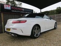 USED 2018 68 MERCEDES-BENZ E-CLASS 2.0 E300 AMG Line Cabriolet 2dr Petrol G-Tronic+ Euro 6 (s/s) (245 ps) GREAT SPEC, COMFORT PACK, CAMERA