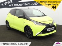 USED 2016 66 TOYOTA AYGO 1.0 VVT-i x-cite 3 Yellow Bi-Tone Hatchback 5dr Petrol Manual Euro 6 (68 ps) BLUETOOTH | REAR VIEW CAMERA
