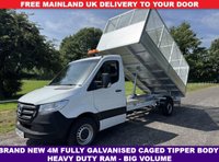 USED 2021 70 MERCEDES-BENZ SPRINTER 2.0 315 CDI 3.5t. Caged Tipper, New Shape, Euro 6 141Bhp New Fully Galvanised Caged Tipper