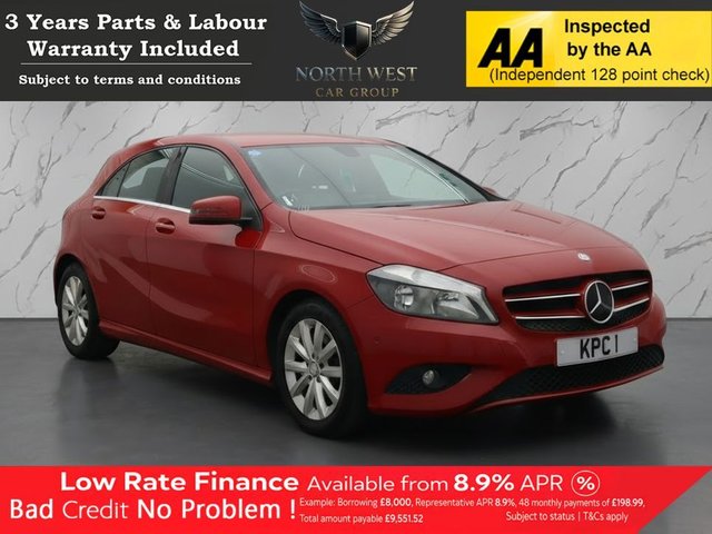 View our Mercedes-Benz A-Class 1.5 A180 CDI ECO SE Hatchback 5dr Diesel Manual Euro 5 (s/s) (109 ps) ***DRIVE AWAY TODAY*** NATIONWIDE PARTS & LABOUR WARRANTY INCLUDED + 12 MONTHS AA BREAKDOWN FREE