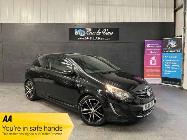 2014 VAUXHALL CORSA 1.4T 16V Black Edition Hatchback 3dr Petrol Manual Euro 5 (s/s) (120 ps)