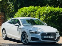 USED 2018 18 AUDI A5 2.0 TFSI S line Coupe 2dr Petrol Manual Euro 6 (s/s) (190 ps) LOW MILES+LEATHER+SAT NAV+ULEZ