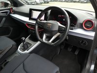 USED 2023 23 SEAT ARONA 1.0 TSI FR 5d 110 S/S FULL LINK FOR APPLE CARPLAY / ANDROID AUTO (GIVES YOU SAT NAV), WIRELESS PHONE CHARGER, REAR PARKING SENSORS, LED LIGHTS, AUTO LIGHTS & WIPERS, ELECTRIC FOLDING DOOR MIRRORS, CRUISE CONTROL & SPEED LIMITER, LANE ASSIST, DAB RADIO, BLUETOOTH PHONE & MEDIA, MANUAL 6 SPEED, TINTED GLASS, BLACK CONTRAST ROOF, ROOF RAILS, 17 INCH ALLOY WHEELS, FRONT FOG LIGHTS, SPORT SEATS, LEATHER FLAT BOTTOM MULTIFUNCTION STEERING WHEEL, 1 OWNER FROM NEW, SERVICE HISTORY