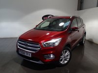USED 2018 68 FORD KUGA 2.0 TDCi Titanium SUV 5dr Diesel Powershift AWD Euro 6 (s/s) (180 ps) SAT NAV HALF LEATHER CRUISE PARK SENSORS TOWBAR