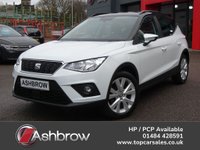USED 2021 21 SEAT ARONA 1.0 TSI EVO SE Technology 5d 95 S/S SAT NAV, WIRELESS PHONE CHARGER, FULL LINK FOR APPLE CARPLAY ANDROID AUTO & MIRROR LINK, REAR PARKING SENSORS, CRUISE CONTROL & SPEED LIMITER, DAB RADIO, BLUETOOTH PHONE & MUSIC, FRONT ASSIST, MANUAL GEARBOX, FRONT FOG LIGHTS, ROOF RAILS, 17 INCH ALLOYS, LED DAYTIME RUNNING LIGHTS, AUTO LIGHTS, LEATHER MULTIFUNCTION STEERING WHEEL, AIR CONDITIONING, VOICE CONTROL SYSTEM, 2x USB C PORTS, ELECTRIC WINDOWS x4, ELECTRIC MIRRORS, ISO FIX, 1 OWNER FROM NEW, SERVICE HISTORY