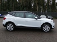 USED 2021 21 SEAT ARONA 1.0 TSI EVO SE Technology 5d 95 S/S SAT NAV, WIRELESS PHONE CHARGER, FULL LINK FOR APPLE CARPLAY ANDROID AUTO & MIRROR LINK, REAR PARKING SENSORS, CRUISE CONTROL & SPEED LIMITER, DAB RADIO, BLUETOOTH PHONE & MUSIC, FRONT ASSIST, MANUAL GEARBOX, FRONT FOG LIGHTS, ROOF RAILS, 17 INCH ALLOYS, LED DAYTIME RUNNING LIGHTS, AUTO LIGHTS, LEATHER MULTIFUNCTION STEERING WHEEL, AIR CONDITIONING, VOICE CONTROL SYSTEM, 2x USB C PORTS, ELECTRIC WINDOWS x4, ELECTRIC MIRRORS, ISO FIX, 1 OWNER FROM NEW, SERVICE HISTORY