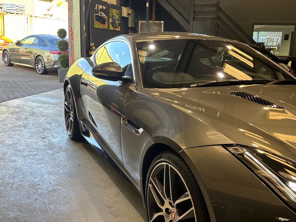 USED 2018 68 JAGUAR F-TYPE 3.0 V6 GPF R-Dynamic Coupe 2dr Petrol Auto Euro 6 (s/s) (380 ps) MERIDIAN|SPORTS EXHAUST|CRUISE
