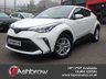 USED 2021 71 TOYOTA C-HR 1.8 VVT-h GPF Icon 5d Petrol Hybrid CVT 122 S/S APPLE CARPLAY / ANDROID AUTO (GIVES YOU SAT NAV), REVERSING CAMERA, FRONT & REAR PARKING SENSORS, ADAPTIVE CRUISE CONTROL, SPEED LIMITER, LANE DEPARTURE WARNING, ROAD SIGN ASSIST, HILL START ASSIST, DAB RADIO, BLUETOOTH, VOICE RECOGNITION, 17 INCH ALLOYS, SPORT SEATS, LEATHER MULTIFUNCTION STEERING WHEEL, AUTOMATIC HEADLIGHTS, DUAL ZONE AUTOMATIC AIR CON, ILLUMINATING VANITY MIRRORS, ILLUMINATING VANITY MIRRORS, 1 OWNER FROM NEW, GOOD SERVICE HISTORY