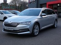 USED 2021 71 SKODA SUPERB Estate 1.4 TSI iV 13kWh SE Technology 5d Petrol Plug-in Hybrid DSG 218 S/S 1 OWNER, FULL SERVICE HISTORY, UPGRADE REAR VIEW CAMERA, UPGRADE 18 INCH ZENITH ALLOYS, SAT NAV, HEATED SEATS, FULL BLACK LEATHER, VIRTUAL COCKPIT, KEYLESS START, ADAPTIVE CRUISE CONTROL & SPEED LIMITER, SMART LINK FOR WIRELESS APPLE CARPLAY & ANDROID AUTO, VOICE CONTROL SYSTEM, FRONT ASSIST, ELECTRIC MEMORY DRIVER'S SEAT, BLUETOOTH, DAB RADIO, LED HEADLIGHTS, FRONT & REAR PARKING SENSORS, POWER FOLDING MIRRORS, CLIMATE CTRL, AUTO LIGHTS & WIPERS, ILLUMINATING VANITY MIRRORS, ISO FIX