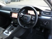USED 2021 71 SKODA SUPERB Estate 1.4 TSI iV 13kWh SE Technology 5d Petrol Plug-in Hybrid DSG 218 S/S 1 OWNER, FULL SERVICE HISTORY, UPGRADE REAR VIEW CAMERA, UPGRADE 18 INCH ZENITH ALLOYS, SAT NAV, HEATED SEATS, FULL BLACK LEATHER, VIRTUAL COCKPIT, KEYLESS START, ADAPTIVE CRUISE CONTROL & SPEED LIMITER, SMART LINK FOR WIRELESS APPLE CARPLAY & ANDROID AUTO, VOICE CONTROL SYSTEM, FRONT ASSIST, ELECTRIC MEMORY DRIVER'S SEAT, BLUETOOTH, DAB RADIO, LED HEADLIGHTS, FRONT & REAR PARKING SENSORS, POWER FOLDING MIRRORS, CLIMATE CTRL, AUTO LIGHTS & WIPERS, ILLUMINATING VANITY MIRRORS, ISO FIX