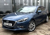 USED 2017 17 MAZDA MAZDA3 2.0 SKYACTIV-G Sport Nav Hatchback 5dr Petrol Manual Euro 6 (s/s) (121 ps) - SAT NAV - HEATED SEATS - REVERSE CAMERA - P/SENSORS - BLUETOOTH - CRUISE - HEADS UP DISPLAY