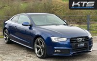 USED 2014 64 AUDI A5 2.0 TFSI Black Edition Coupe 2dr Petrol S Tronic quattro Euro 6 (s/s) (225 ps) *** SCUBA BLUE, 2 KEYS, HEATED SEATS *** FINANCE AVAILABLE FROM 9.9% APR ***
